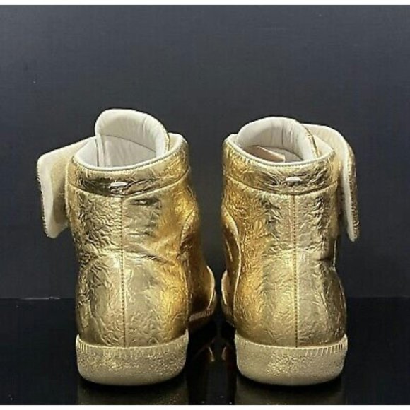Maison Margiela Metallic Gold Cracked Future High - Picture 6 of 13